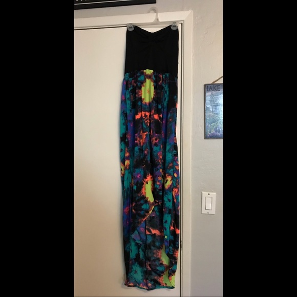 Hurley Sheila Strapless Neon Dress - Picture 6 of 7